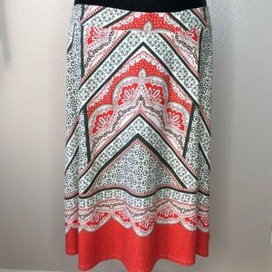 🔺SOLD🔻Cato Large Skirt Midi Pretty Print